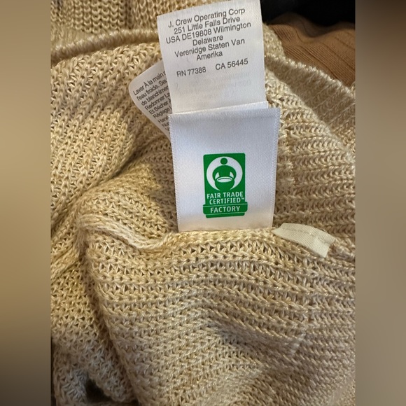 J. Crew Women’s Relaxed Linen Blend Cardigan Sweater in Oatmeal Size Small - Picture 12 of 12